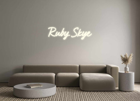 Custom Neon: Ruby Skye