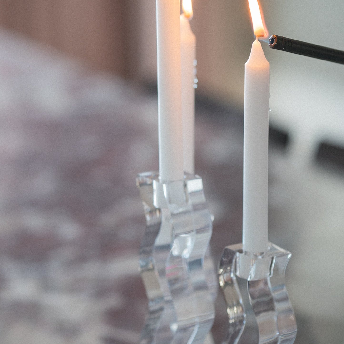 Bonnie & Clyde Candle Holders - SET
