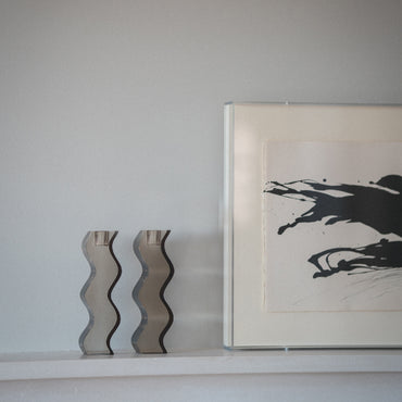 Bonnie & Clyde Candle Holders - SET
